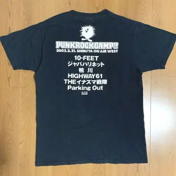 00s 미국제 PUNK ROCK CAMP!! 티셔츠 10-FEET