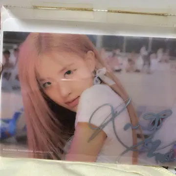 BLACKPINK 로제 친필 사인 포함 투명 카드