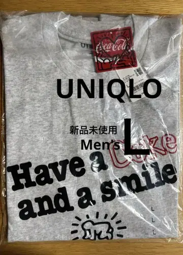 UNIQLO 키이스 해링 x 코카콜라 티셔츠 남성용 L 미사용 새상품