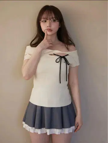andmary Amari ribbon tops