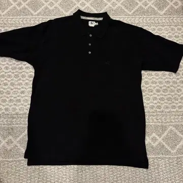 Calvin Klein Jeans 블랙 피케 셔츠 M