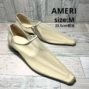 아메리 WAVE SKIN POINTED SHOES 플랫슈즈 M
