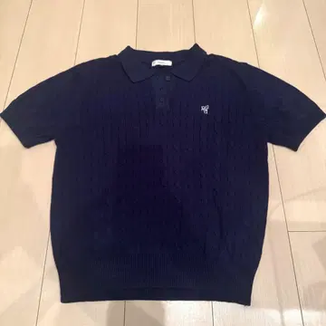 depound DPWD CABLE POLO KNIT 네이비