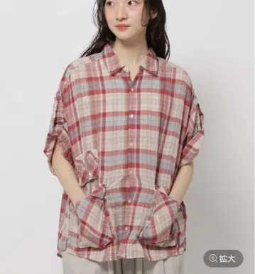 니코앤드 린넨 혼방 사커 체크 셔츠