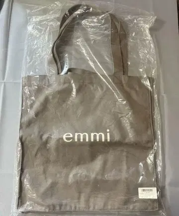 emmi 발수 로고 토트 토트백 그레이