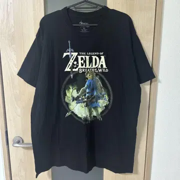 젤다의 전설 BREATH OF THE WORLD 게임 프린트 티셔츠
