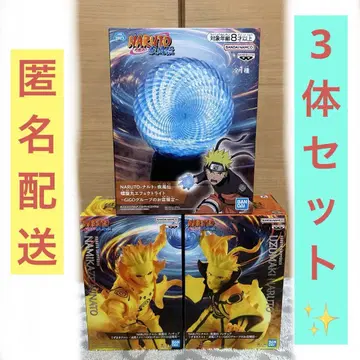 [ 3체 세트 ] NARUTO 피규어 GiGO 한정 나루토 미나토 라이트