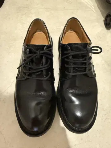 REGAL 블랙 레이스업 슈즈