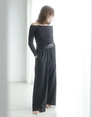 FORME 와이드 팬츠 블랙 사이즈 1