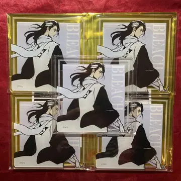 BLEACH WORLD 카페 혜택 아크릴 코스터 후목 시라야 5개 D