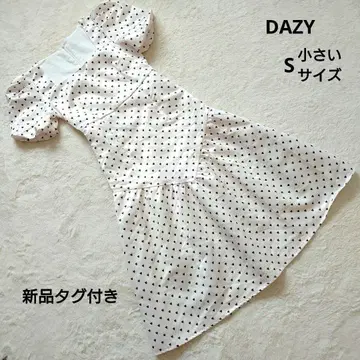 새상품 택 포함 DAZY 데이지 하트 무늬 롱 원피스 S 작은 사이즈