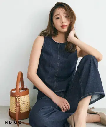새상품 basement online 아메슬리 데님 상의