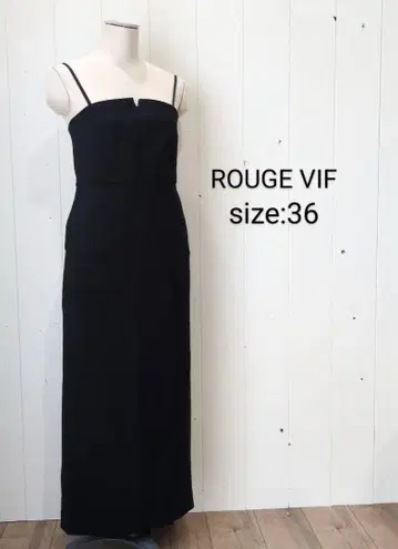 루비프 ROUGE VIF 타이트 캐미 원피스 블랙 36