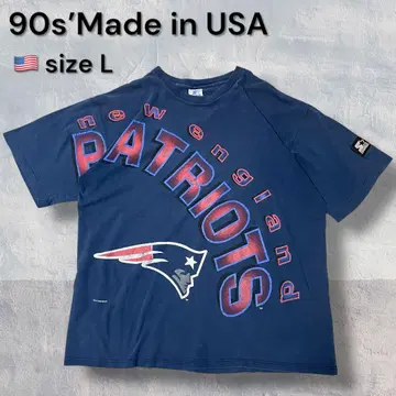 90s 스타터 NFL 패트리어츠 네이비 티셔츠 USA 사이즈 L