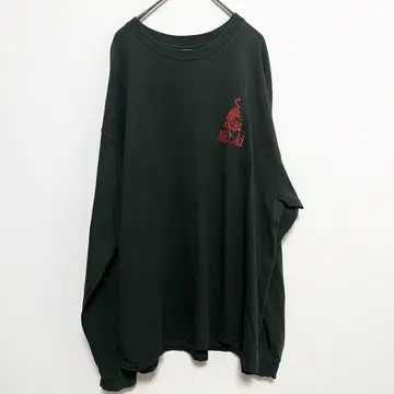 Maki 호랑이 긴팔 티셔츠 오버사이즈 XL
