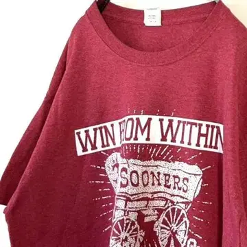 길단 WIN FROM WITHIN 수레 티셔츠 L 레드 빨간색 구제 의류