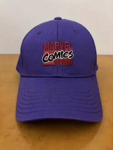 [새상품급] marvel 마블 80주년 기념 캡 모자 보라색 퍼플