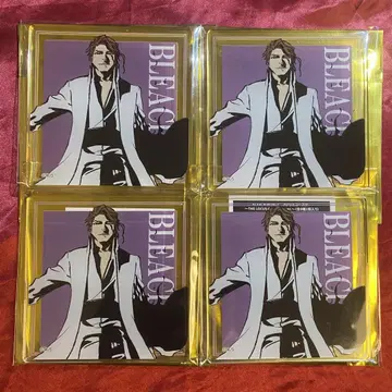 BLEACH WORLD 카페 혜택 아크릴 코스터 아이젠 소스케 4매 D