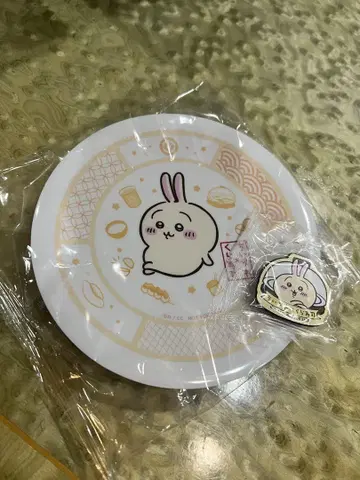 토끼 캐릭터 플레이트와 씰 세트