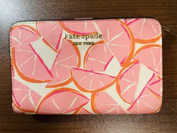 kate spade 그레이프 후르츠 3단 폴더형 지갑