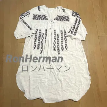 RonHerman 론 헤르만 자수 인도 면 롱 원피스