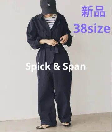(새상품) Spick & Span 점프 수트 네이비 38 사이즈