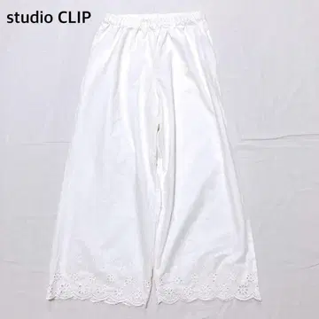 [새상품급] 스튜디오 클립 속바지 밑단 자수 팬츠