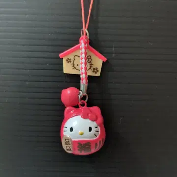 헬로키티 달마 소달마 개운 기원 방울 스트랩