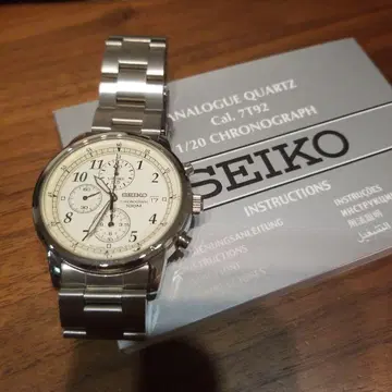 SEIKO 손목시계 쿼츠 크로노그래프 SNDC31P1 남성용