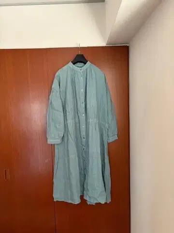nest Robe 민트 그린 린넨 원피스