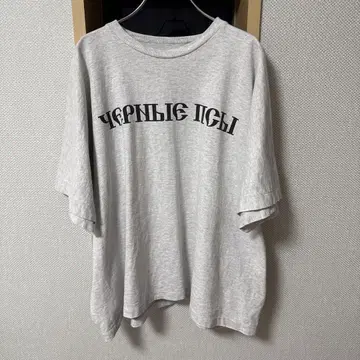 YZY Gosha BLACK DOGS GREY 티셔츠 사이즈 2