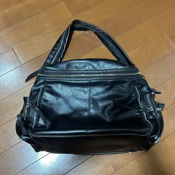 blackup 블랙업 블랙 가죽 숄더백 지퍼 y2k