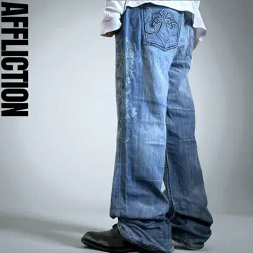 00s AFFLICTION WIDE DENIM MADE IN USA