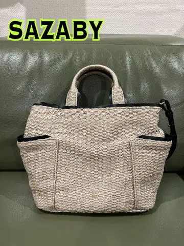 SAZABY 바스켓풍 숄더백