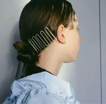SYKIA Wave Hair Wire Pin 실버