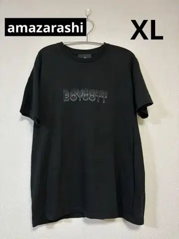 amazarashi BOYCOTT T-shirt /Black XL