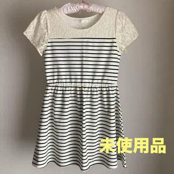 Ray Cassin 스트라이프 반팔 미니 원피스