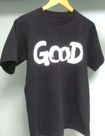 GOODENOUGH 티셔츠 굿이너프 손글씨 로고 블랙 사이즈 M