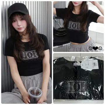 Darich 샤이니 DD 로고 컴팩트 T셔츠 블랙