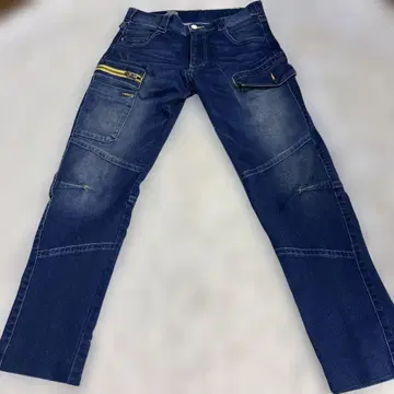도라이치 TORA 데님 카고 남성용 G 팬 L 사이즈 청바지 스트레치