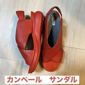 camper 샌들 빨간색