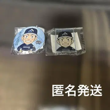 니혼햄 닛폰햄 파이터즈 가챠 캔뱃지 마츠모토 고