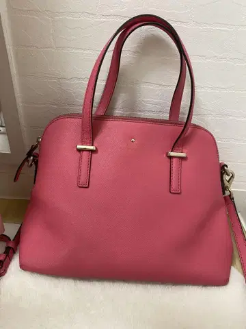 kate spade new york 핑크 가죽 백 탈착 가능 스트랩