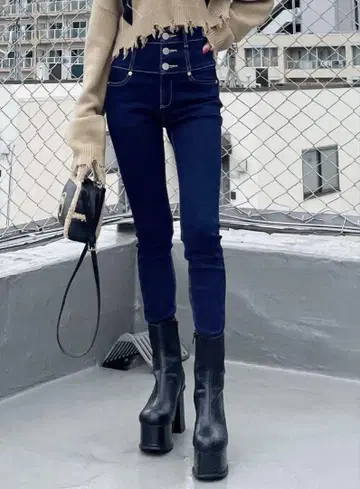 EMODA ELDER 하이 웨스트 데님