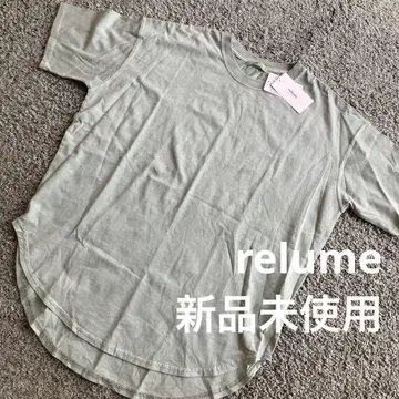 미사용 새상품 relume 저널 스탠다드 피그먼트 다이 라운드T
