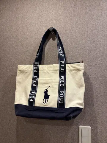 Polo Ralph Lauren 토트백 아이보리/네이비