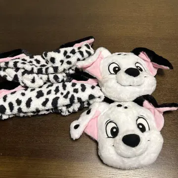 디즈니 리조트 101마리 강아지 헤어밴드, 패스 케이스 4개 세트
