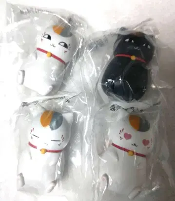 나츠메 우인장 미니 피규어 냥코 선생님과 블랙 냥코