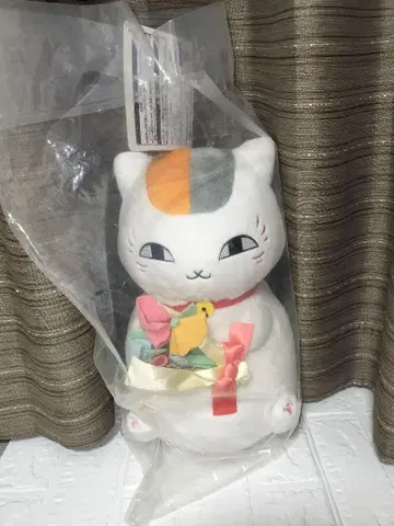 제일복권 미개봉 냥코 sensei와 꽃다발 봉제 인형 반다이 제조
