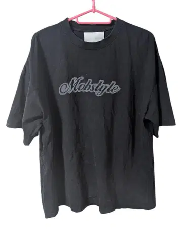 레어 Mabstyle 블랙 티셔츠 00S 몹 스타일 반팔